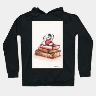 Puppy Love - Watercolor Painting Hoodie